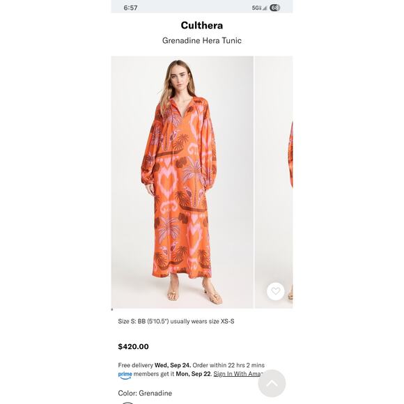 Cult Hera Grenadine Hera Tunic L - Picture 8 of 8